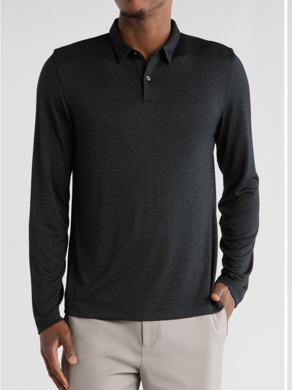 Theory Bron Long Sleeve Jersey Polo